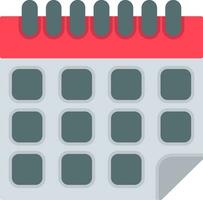 icono de calendario plano vector