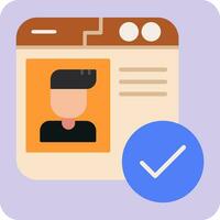 Verified Profile Vector Icon