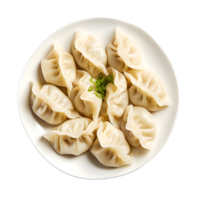 AI generated Close up photography of dumpling isolated, ai generative png