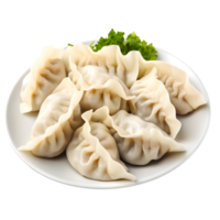 AI generated Close up photography of dumpling isolated, ai generative png