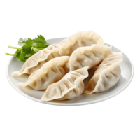 AI generated Close up photography of dumpling isolated, ai generative png