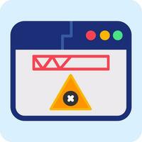 icono de vector de error