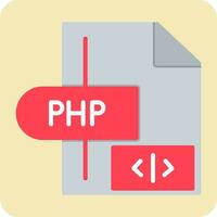 icono de vector de php