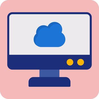 Cloud Computing Vector Icon