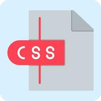 icono de vector de archivo css