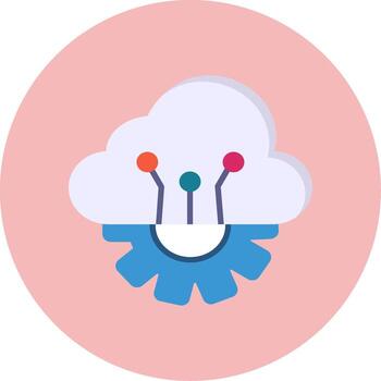Cloud Computing Vector Icon
