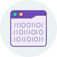 Binary Code Vector Icon