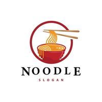 fideos logo vector tradicional japonés comida ramen tallarines restaurante marca silueta diseño modelo