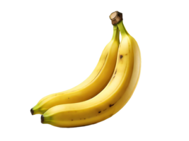 ai gerado maduro amarelo banana png