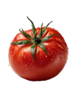 ai genererad röd våt tomat på png bakgrund