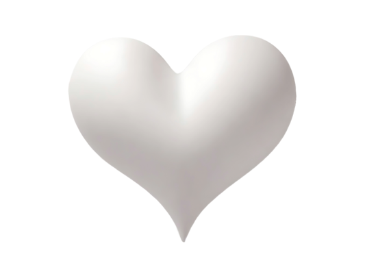 White Heart Transparent Background PNGs for Free Download