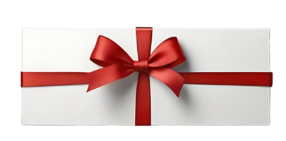 AI generated Gift card with ribbon bow FREE png