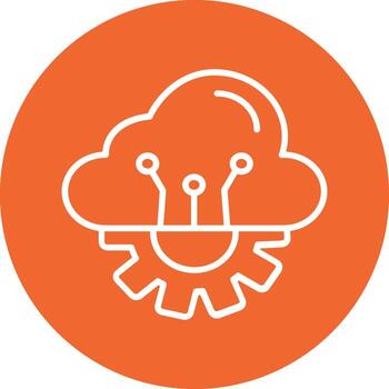 Cloud Computing Vector Icon