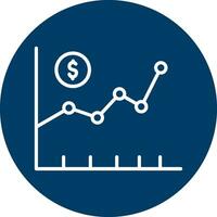 icono de vector de mercado de valores