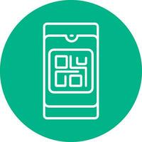 icono de vector de código qr