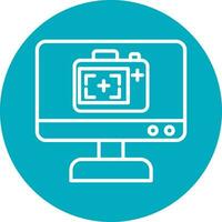 Monitor Screen Vector Icon