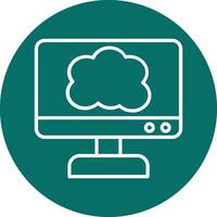 Cloud Computing Vector Icon