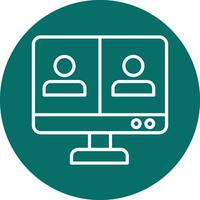 Online Meeting Vector Icon