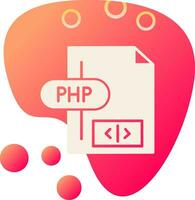 icono de vector de php