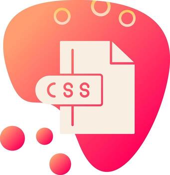 icono de vector de archivo css