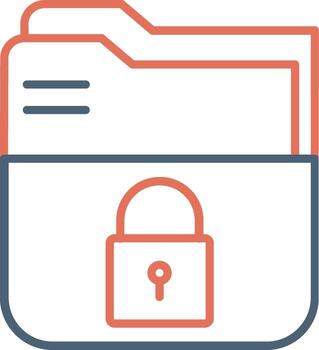 icono de vector de cifrado de datos