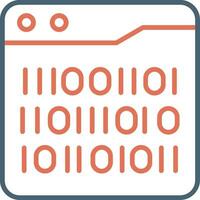 Binary Code Vector Icon