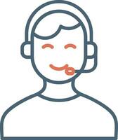 Customer Service Agent  Vector Icon