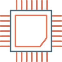 icono de vector de cpu