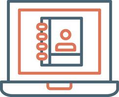 Laptop User Vector Icon