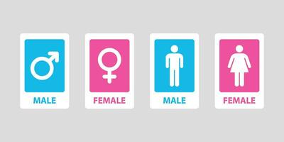 Gender icon set. Male and Female sign. Vector illustration