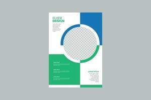 Corporate Business Flyer poster pamphlet brochure cover design layout background, two colors scheme, vector template in A4 size - Vector