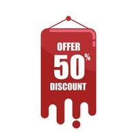 Vector offer discount template