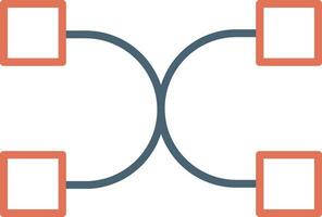 Many To Many Vector Icon