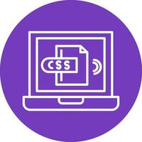 icono de vector de css