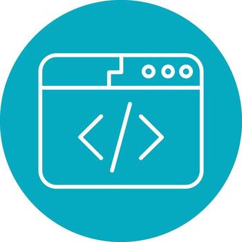 icono de vector de codificación