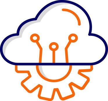 Cloud Computing Vector Icon