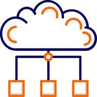 nube propiedades vector icono