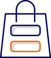 icono de vector de bolsa de compras