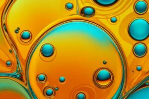 AI generated Abstract liquid circles background. Pro Photo