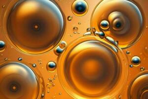 AI generated Abstract liquid circles background. Pro Photo