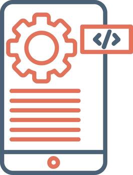 icono de vector de codificación