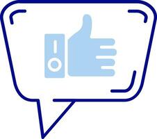 Like Line Filled Icon vector