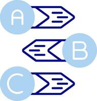Diagram Line Filled Icon vector
