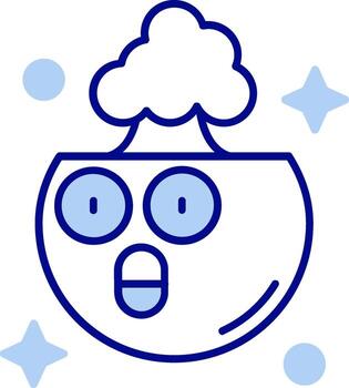 explotando línea lleno icono vector