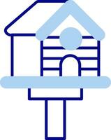 Bird house Line Filled Icon vector