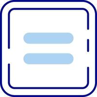 Equal Line Filled Icon vector