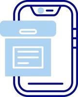 Archive Line Filled Icon vector