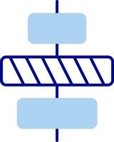Center alignment Line Filled Icon vector