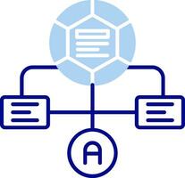 Workflow Line Filled Icon vector