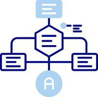 Flowchart Line Filled Icon vector